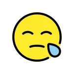 Sleepy Face SVG Icon